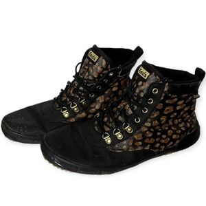 Keds scout II leopard animal print utility water resistant boots